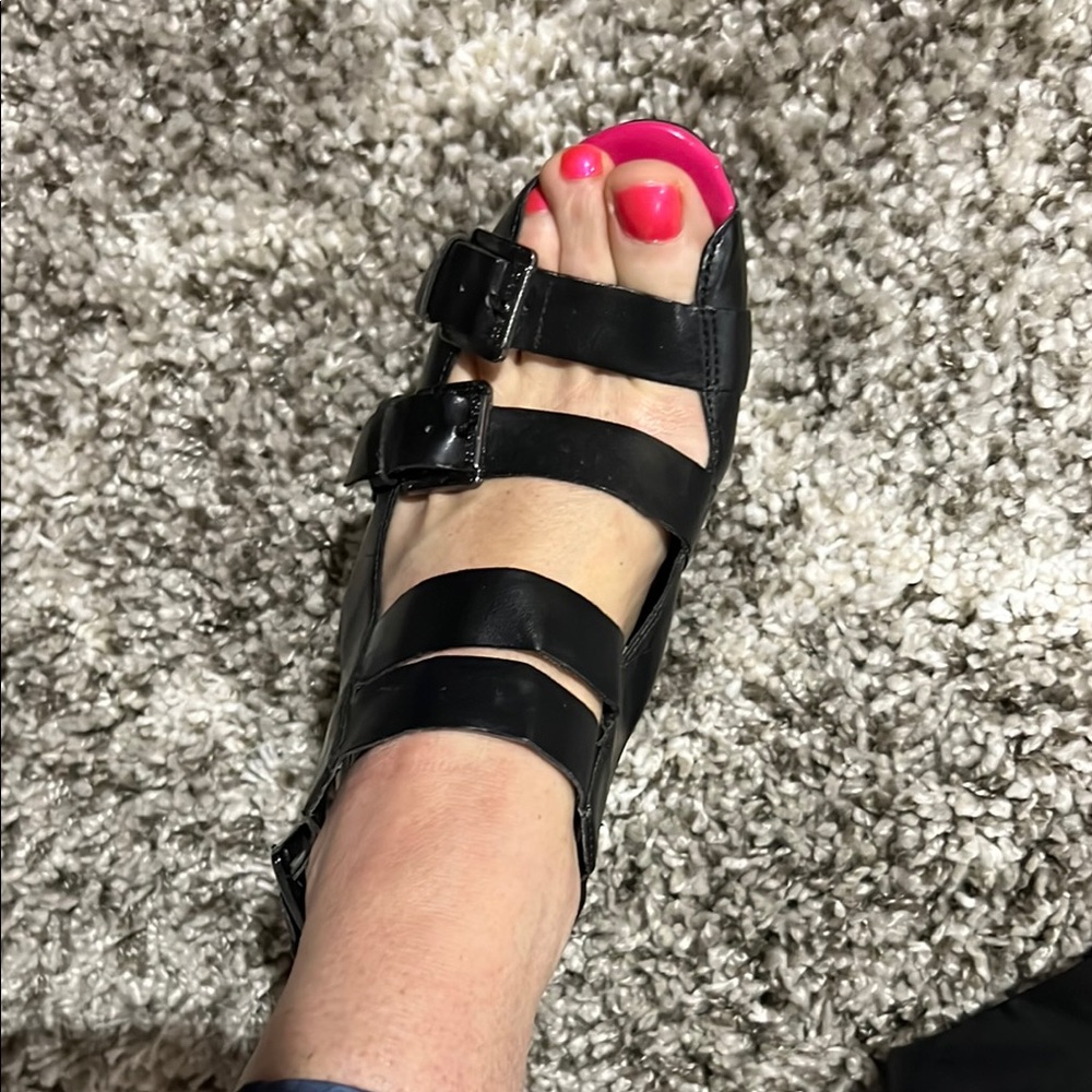 Black Strappy Sandals